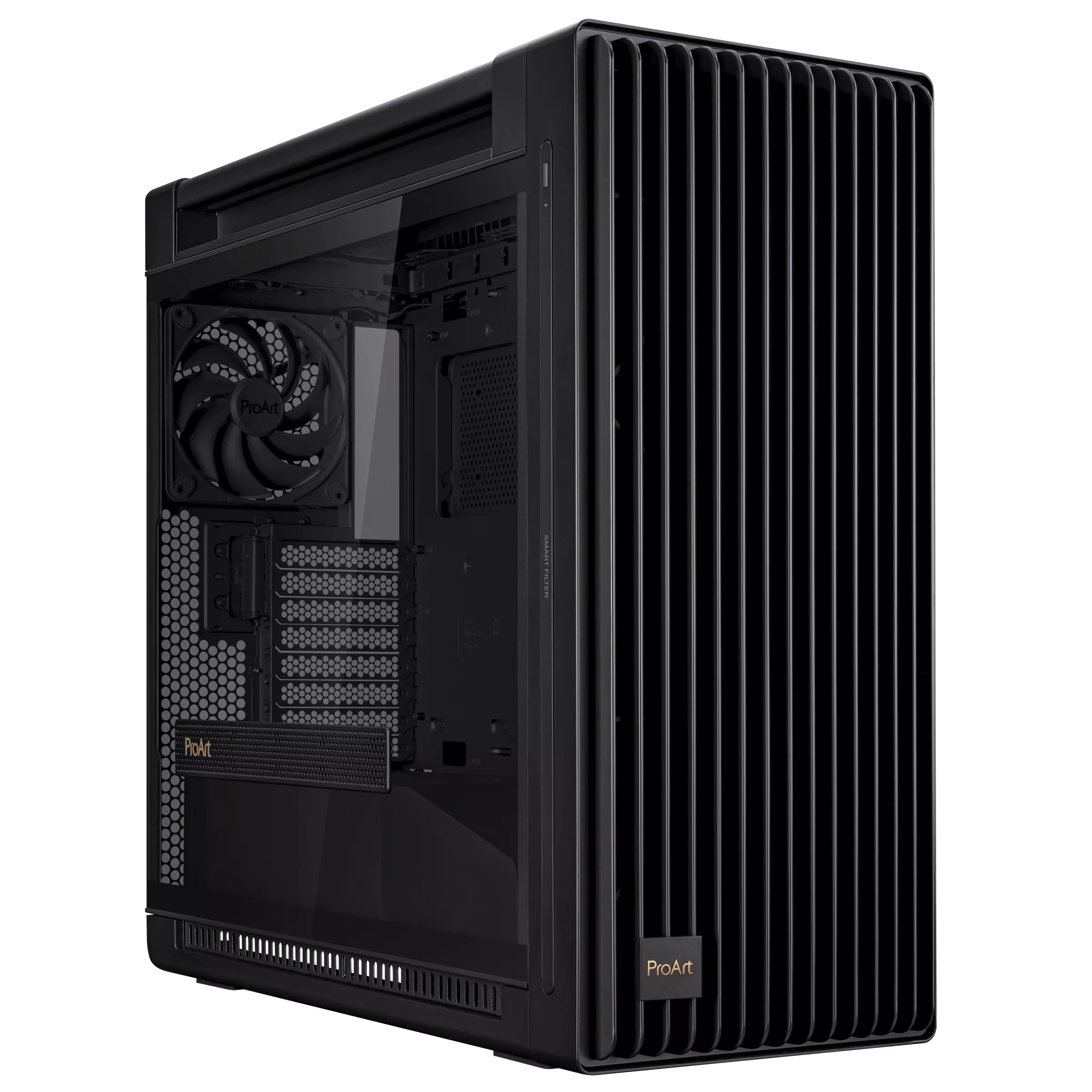 ASUS ProArt PA602 E-ATX , 420 mm radiator support, one 140 mm and two 200mm pre-installed GAMING CASE ASUS ProArt PA602 E-ATX , 420 mm radiator support, one 140 mm and two 200mm pre-installed GAMING CASE